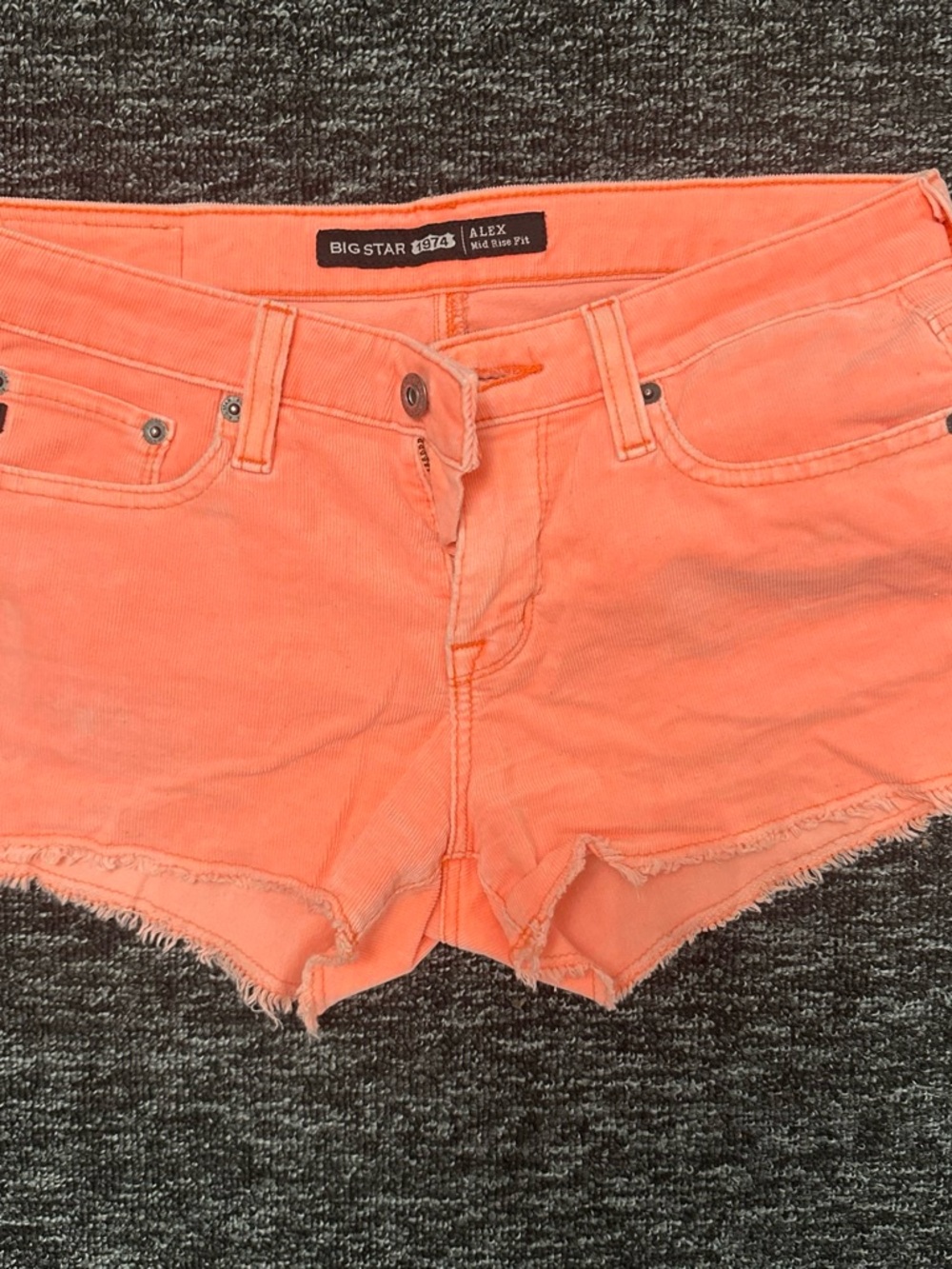 Big Star Coral Cutoff Denim Shorts